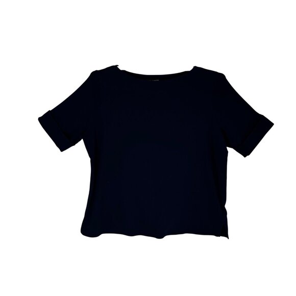 Lauren Ralph Lauren Tops - Lauren Ralph Lauren Navy Short Sleeve Boat Neck 3X Top Old Money Academia Preppy